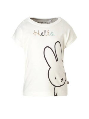 nijntje newborn T-shirt met printopdruk en tekst wit