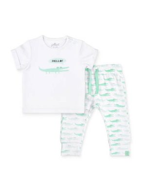 Jollein T-shirt + broek Happy croco