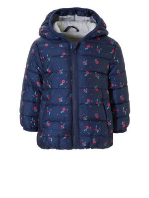 C&A Baby Club gebloemde tussenjas blauw