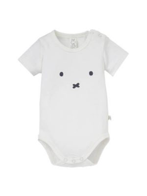 nijntje newborn romper met print wit