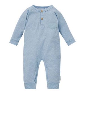 Little Dutch newborn boxpak met all over print blauw