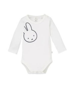 nijntje newborn romper met print wit