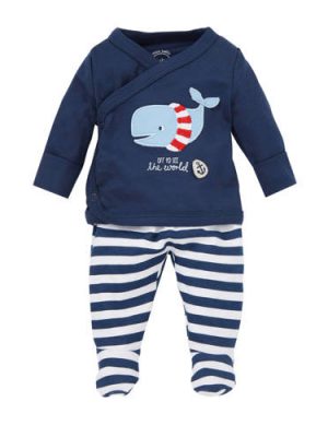 C&A Baby Club newborn overslagtop + broek