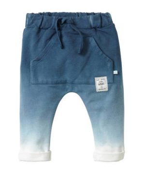 blablabla joggingbroek Gustaf met dip-dye print blauw