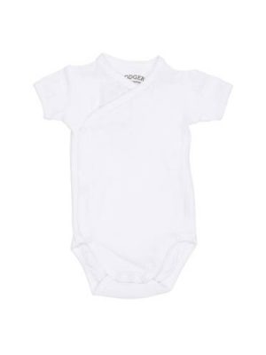 Lodger newborn baby romper Solid wit