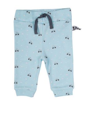 Zero2three broek met all over print lichtblauw/donkerblauw