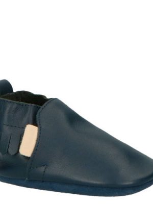 Boumy Bao leren babyschoenen blauw