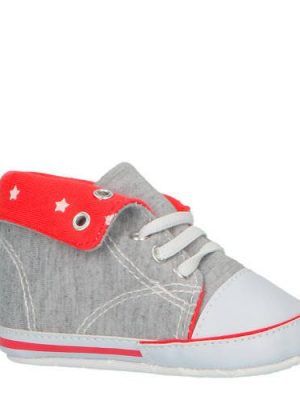 XQ babyschoenen grijs/rood