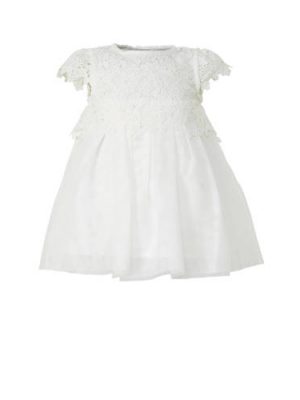 C&A Baby Club jurk met kant wit