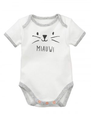 newborn romper gebroken wit