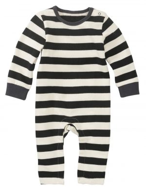 newborn baby jumpsuit zwart/wit